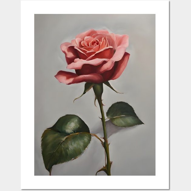 Rose Art Oil Painting Wall Art by Art-Jiyuu